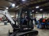 Future equipment operator William Tangen requests this Bobcat E35 excavator for his birthday.
