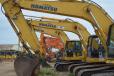 A huge selection of excavators went up for sale at the Fort Worth auction, including Komatsu, Doosan and Caterpillar.
 