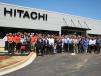 There was a huge turnout for the ribbon-cutting and official opening ceremonies for Hitachi Construction Machinery Loaders America Inc. corporate headquarters facility in Newnan, Ga. 