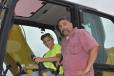 Nate (L) and Rich Russo of Russo Acres Excavation in Bozah, Conn., expressed enthusiasm for the advancements in Caterpillar’s Grade Control Technologies. 