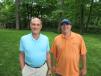 Pete Roush (L) of Roush Service Company joined Jeremy Hall of American Broadband Services Inc. to enjoy a relaxing day watching golf. 

