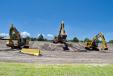 The Cat 320 GC, Cat 320 and Cat 323 were in full demo mode for the guests. 
