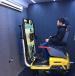 One of the Volvo CE Advanced Training Simulators in the Myers Mobile Training Center. 
