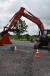 Richard Graves of the town of Wellsville Highway Department tests his operator skills at the Link-Belt excavator rodeo. 