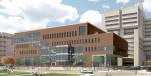 Rendering of the new Health Sciences Education Center (HSEC) under construction at the University of Minnesota. 
(Perkins+Will and SLAM photo) 