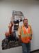 Jerrod Rudnitski, Ames Construction equipment manager, Burnsville, Minn., just purchased a Hitachi 870. 
 