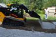 Ryan Russell of Land Plans Inc., a landscape architect, stated that the JCB 270T compact track loader was a versatile tool for the group to use.
 