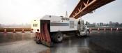 The Road Dryer can follow behind a milling machine and immediately dry the pavement for resurfacing.  