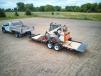 This Towmaster T-12DT drop deck tilt trailer is perfect for transporting this Bobcat skid steer.
(Towmaster photo)