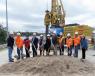 Officials held a groundbreaking ceremony on Nov. 16 to celebrate the start of construction of the RM 2900 replacement bridge. (TxDOT photo) 