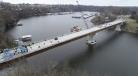 Opening ceremonies are held on the new Kennedy Mill Bridge Dec. 21.
(Walsh Construction photo) 