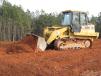 The first machine on the job site was a Cat 953C rental machine from Central Atlanta Tractor. 