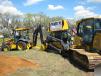 A variety of Deere machines were on display during the groundbreaking event.