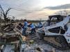 Members of the Rapid Response Team of Christian Aid Ministries helps with the cleanup following a pair of devastating tornadoes in southeastern Alabama.
(Christian Aid Ministries photo) 