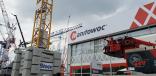 Seen here is a small part of the Manitowoc Group’s outdoor exhibition area at bauma.
 