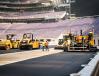 Park Construction took on the challenge of placing an asphalt mat at U.S. Bank Stadium in Minneapolis. The company used a Cat 3D paver to ensure an even surface.