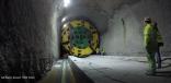The crews are boring tunnels – nearly four miles of rock tunnel under the City of Cleveland: the 10,000-ft. long (18-ft. diameter) DVT, the 3,000-ft. (8.5-ft. diameter) Martin Luther King Conveyance Tunnel (MLK), and the 6,300-ft. (8.5-ft. diameter) Woodhill Conveyance Tunnel (WCT).
(McNally/Kiewit DVT JV Photo)