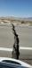 The 7.1 magnitude earthquake in eastern California left three sections of SR 178 buckled and cracked.
(Caltrans photo)