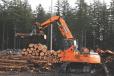 The DX300LL is put to use 10 hours a day at the Tumwater mill to sort and load logs.