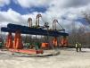 Assembly of the Dugway Storage Tunnel project’s gantry crane.
(Northeast Ohio Regional Sewer District photo)