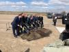 Officials, including Toledo Mayor Wade Kapszukiewicz (3rd from R) and U.S. Rep. Marcy Kaptur (4th from L) broke ground on the HBI plant in April 2018.
(City of Toledo photo) 