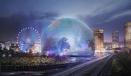 The outside view of The Sphere and how it will transform the Las Vegas skyline.
(Madison Square Garden Company rendering) 