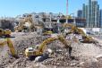 The Manchester Pacific Gateway project kept 15 to 20 excavators working six days a week for four months.
(AMG Demolition & Environmental Services Inc. photo) 