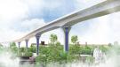 Designed to serve as an elegant landmark, the new Cline Avenue Bridge in East Chicago, Ind., will alleviate traffic congestion and enhance transport connectivity in northwestern Indiana when it opens in 2020.
(Cline Avenue Bridge rendering)