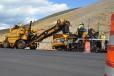 Crews are paving the two initial layers of pavement in the widened areas.
(UDOT photo) 