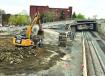 Phase-1 of the reconstruction of the Washington St. Rail Road Bridge and underpass near McGrath Highway in Somerville also is under way, as well as construction of retaining walls throughout the alignment.
(MassDOT photo) 