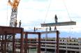 Crews top out the last beam in May 2019.
(Salt Lake City International Airport photo)

