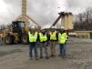 (L-R): John Mason of Black Rock Crushing, Corey Simerson of Hanes Construction, Kurt Held of Carolina Cat and John Pritchard of Hanes Construction. 