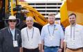 Bergmann Americas, first-time exhibitors at ConExpo, was busy with non-stop curious show attendees stopping by to see their newest products. Bergmann staffers (L-R) included Kevin O’Donnell, Hans-Hermann Bergmann, Marvin Stein and Bernd Kirschner. 