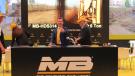 Guido Azzolin, president of MB Crusher of Italy, gives the thumbs up on the show’s first day in Central Hall. 