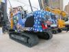 The Liebherr 938 excavator with its patriotic colors drew large crowds all week while at ConExpo. 
