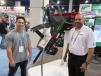 Toku America’s Jason Malana (L) and Willie Studway found the company’s new Striker T-Rex, a breaker equipped with a grapple attachment for increased efficiency, attracted a great deal of attention at the show. 