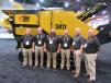(L-R): At the Screen Machine equipment display, Scott Wagner, Timm Miller, Billy Stump II, Mike Zamiska, John Lamprinakos and Mauricio Escobar had a great deal to discuss with attendees, including the company’s recently introduced SMI compact line of jaw crushers and screening plant. 
