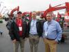 (L-R): Link Belt Excavators’ Don Harvell joined Dallas Coffey and Steven McDougle of the company’s Virginia- and Maryland-based dealership Link-Belt Mid Atlantic, to review the equipment on display in their booth. 