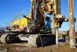 Linde-Griffith worked with ECA to equip the BG 36 H with 20 in. (51 cm) FDP tooling to drill 1,322 FDP piles from 52 to 57 ft. 
