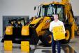 JCB Chief Innovation and Growth Officer Tim Burnhope pictured with the ventilator housing prototypes.
