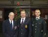 (L-R): Jack, Mark and Michael Nye at a military function in Toronto. The Nye family is proud of its three generations military service.