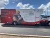 Suncoast Blood Bank’s “bloodmobile” parked on the lot of Witzco Trailers.