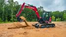 The current Yanmar compact equipment product lineup consists of nine excavators, six having true zero tail swing and three ultra-tight tail swing machines; four-wheel loaders and two tracked carriers. 