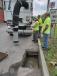 Immediately after completing training, city employees put the Vacall All Catch to work cleaning city catch basins