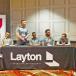 Members of Layton Construction watch the competition and serve as judges.
(Layon Construction photo)