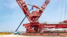 PTC200-DS Ring Crane during final assembly stage at Sing Da Port.
 