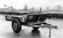 1945 - Mr JCB's first product, a tipping trailer made from war time scrip.
