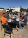 To thank its customer Neill Grading & Construction, James River Equipment recently served a catered lunch of barbecue chicken, baked beans, cole slaw and more at the contractor’s job site. Seen here are Juan Pena, Alex Gouge, Shayne Pope, Ronnie Rathbone, Mike Wilson, Taylor Wilson and Matthew Hovis.
