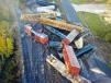 An aerial view after the derailment.
(Orange County Sheriff's Office photo)