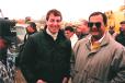 Dean Leonetti (L) and Pat DiCicco at a Suburban Contractors Association Auction in Essington, Pa., in 1988. DiCicco will be celebrating 50 years with both Case Power & Equipment, then later with Eagle Power, in 2021. 
